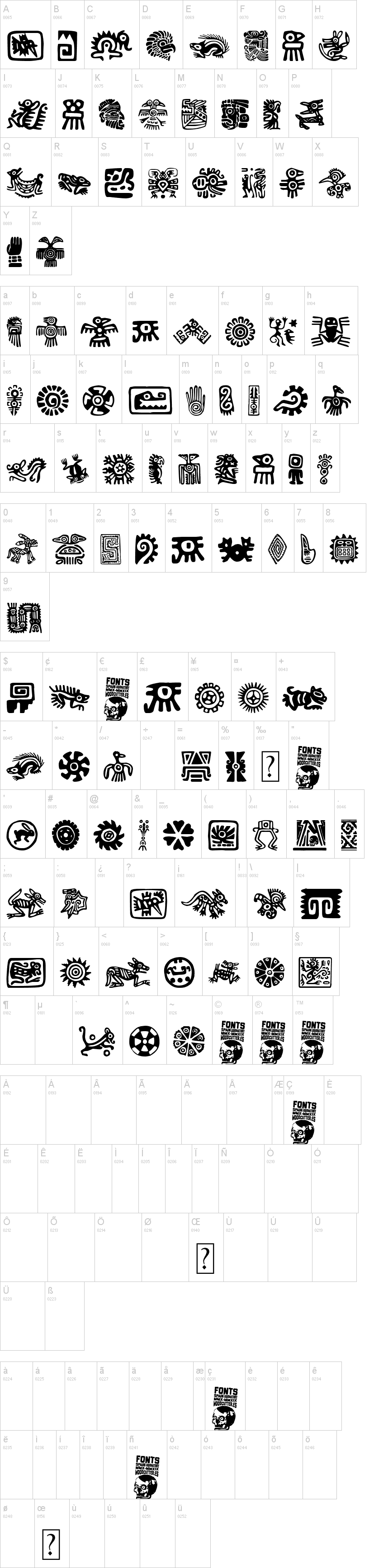 Aztecs Icons