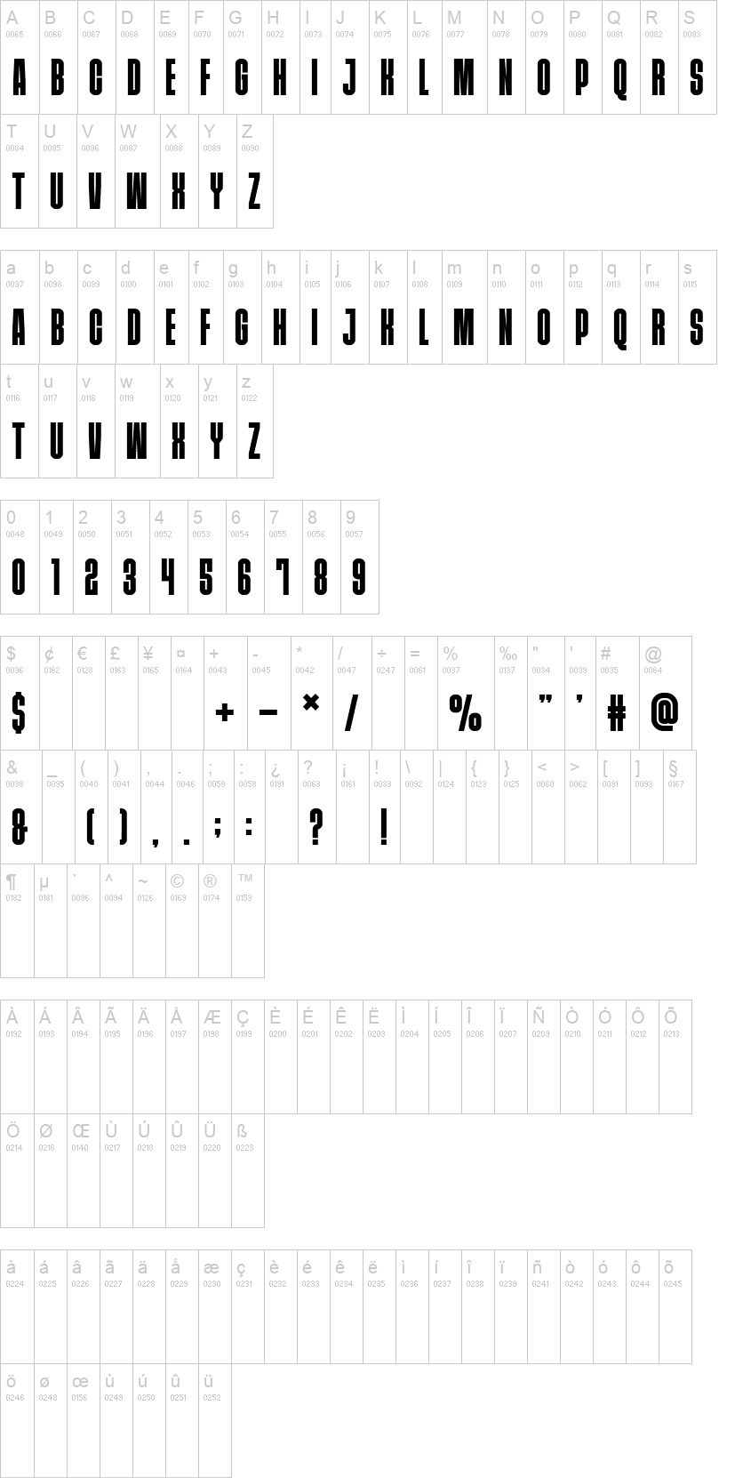 The Display Font