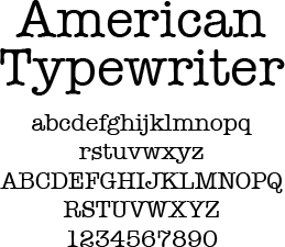 american typewriter font torrent