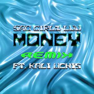 What font is used in Sad Girlz Luv Money album cover? Especially the word money...