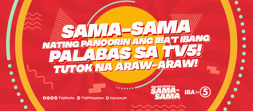 Font used on TV5's slogan on IBA'NG SAYA PAG SAMA-SAMA