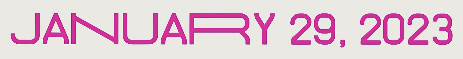Font Name - January