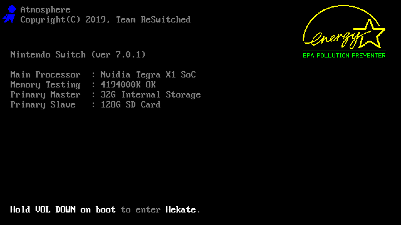 BIOS screen font