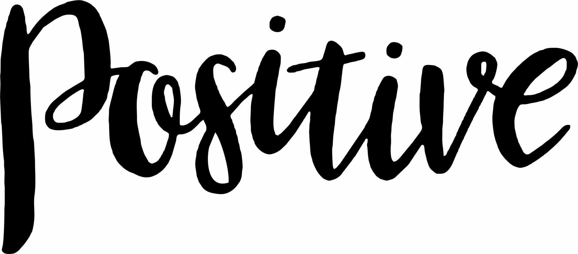 positive font?