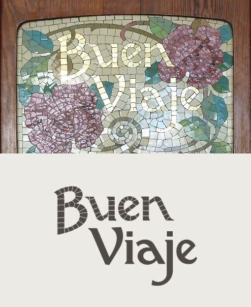 What the font? Buen Viaje, please