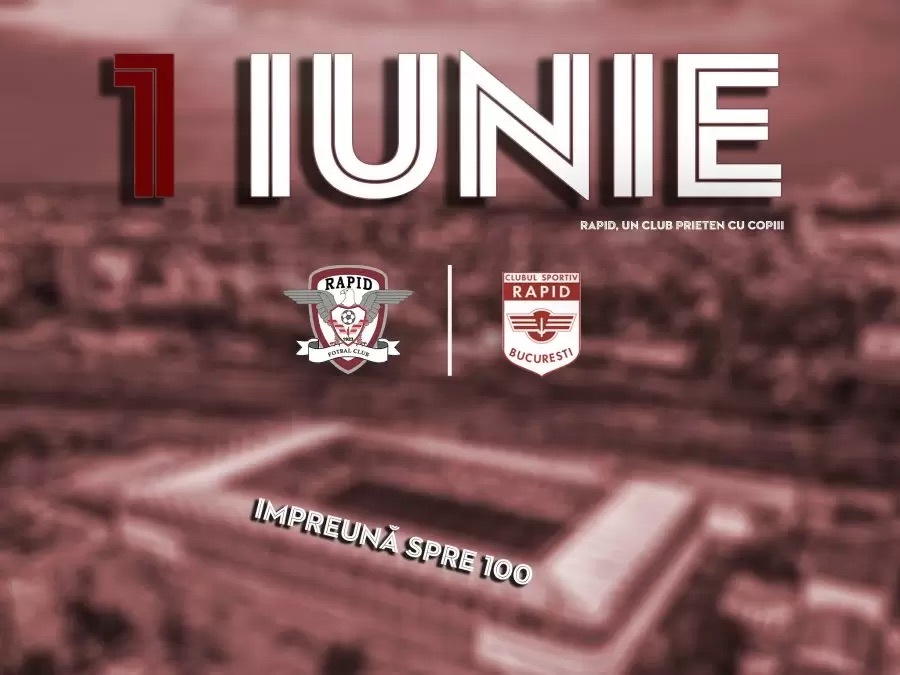 Can someone please tell me the name of the font used by the Romanian footy team FC Rapid 1923