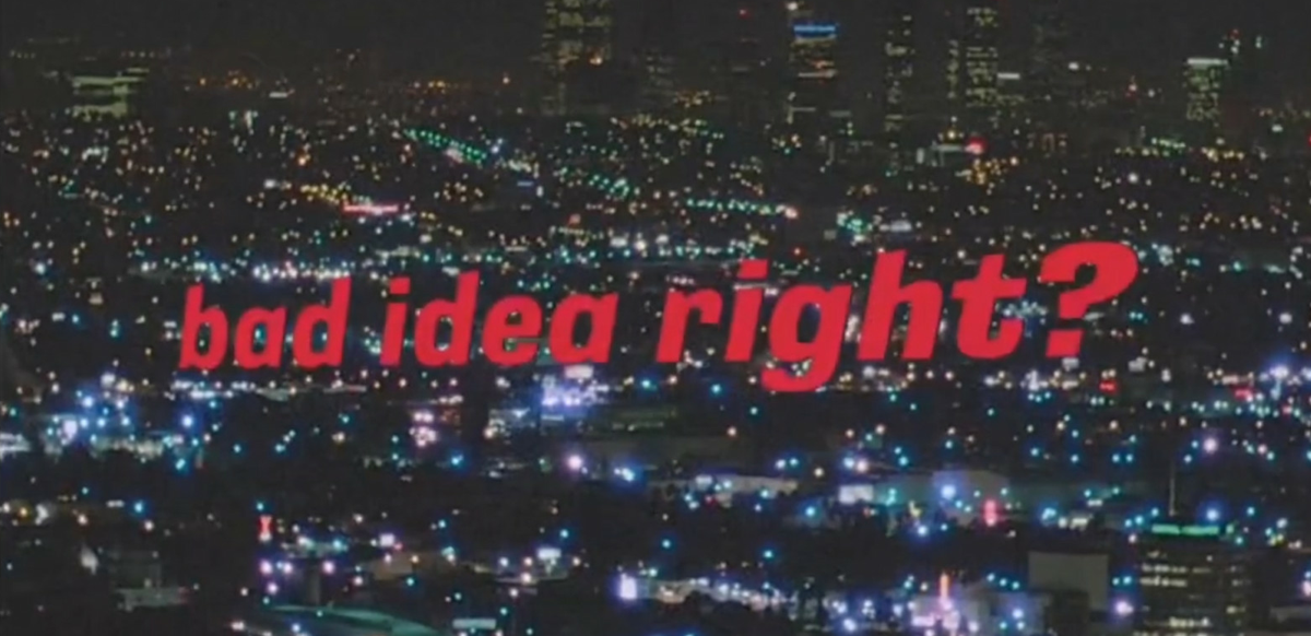 What is the font in bad idea right?