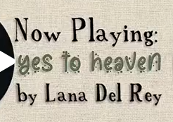 Font for "Now Playing" & "Yes to Heaven"