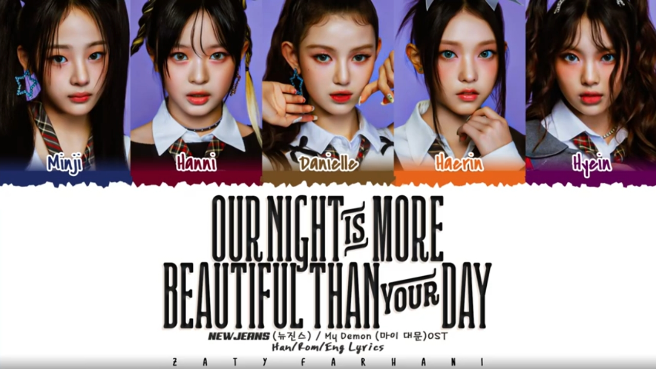 OUR NIGHT IS MORE BEAUTIFUL THAN YOUR DAY FONT PLEASE