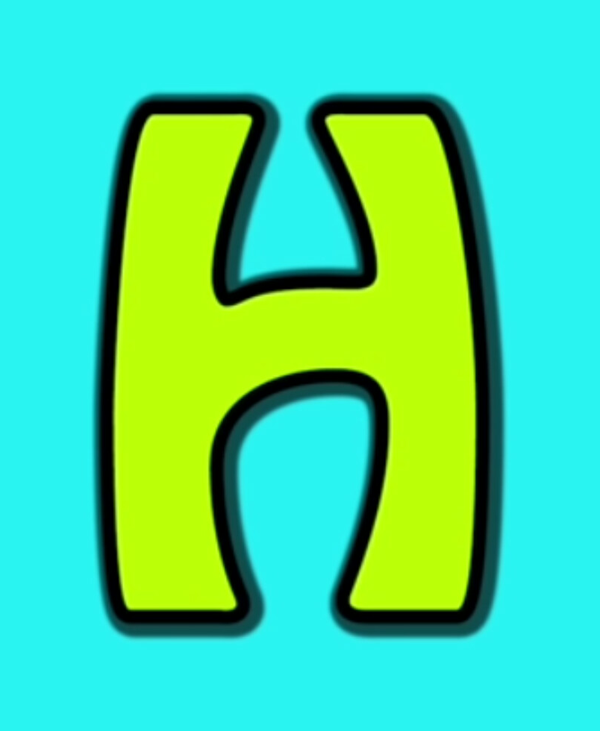 What the font for this green H