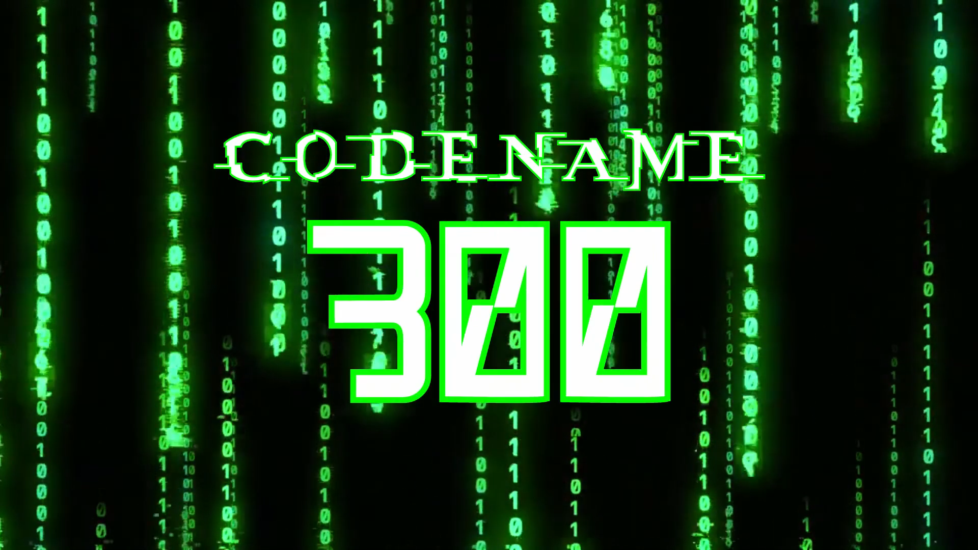 The font used in the new "Codename: 300" logo.