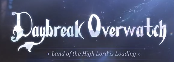 "Daybreak overwatch" font name?