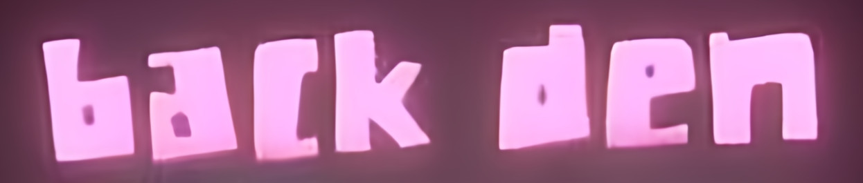 Font name for back den