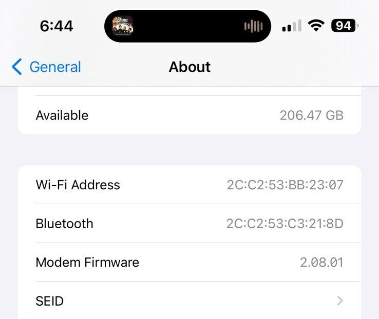 iPhone Setting (About Font)