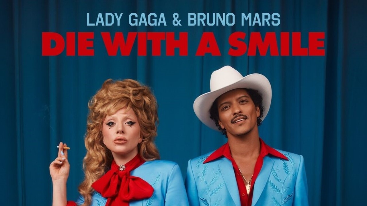 "Die With a Smile" font?