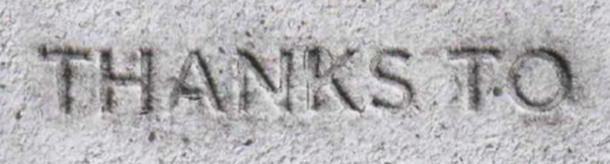 THANKS TO font name