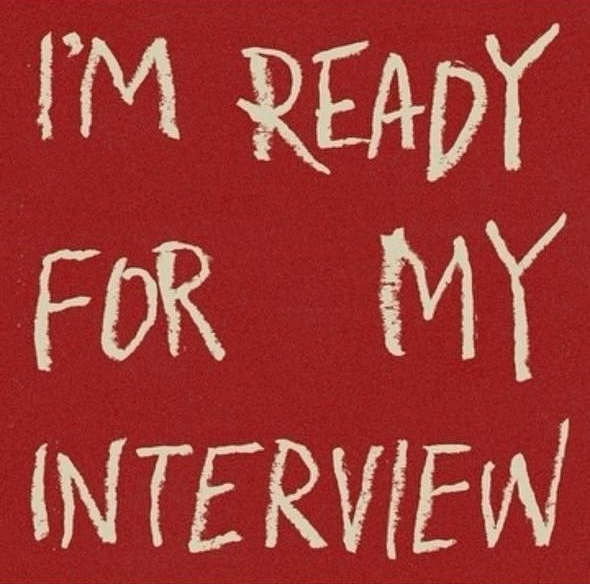 IM READY FOR MY INTERVIEW FONT