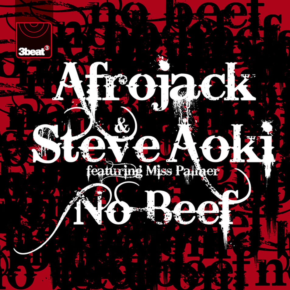 the name of the font Afrojack Steve Aoki No Beef?