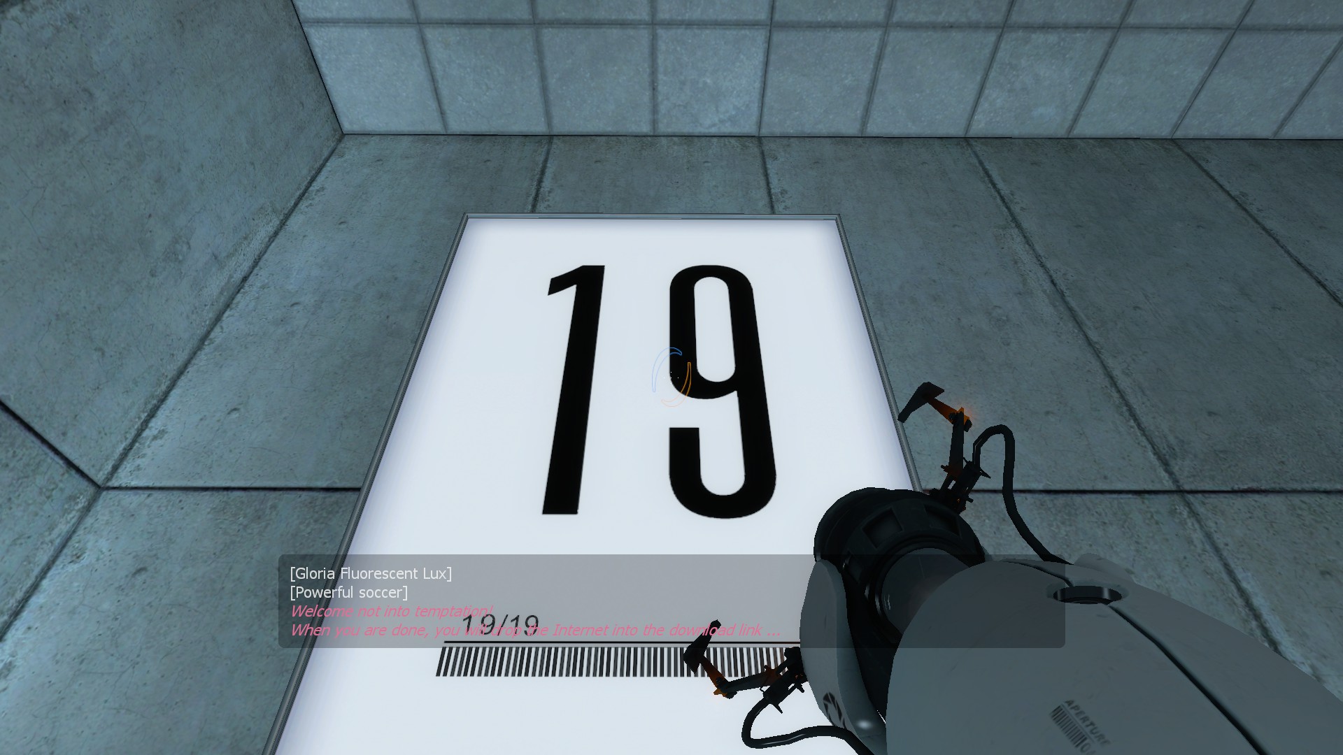 what is this font used for the test chamber number???