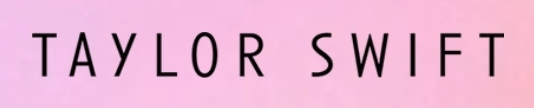 Taylor Swift website store 'Lover' font