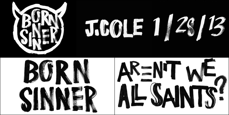 What this font? J. Cole Born Sinner