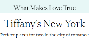 What Font Does Tiffany & Co Use?