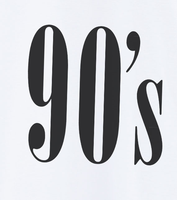 90's font.