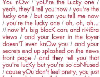 What Font Is This Taylor Swift Album Red Lyric Booklet