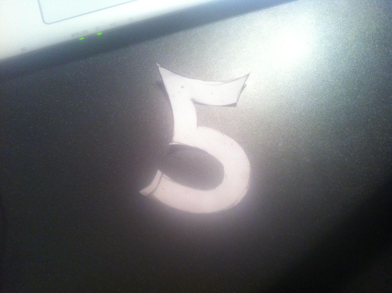 A font with a 5 similar to the pictured 5