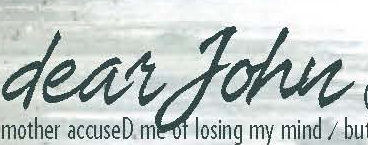 Taylor Swift Dear John Font