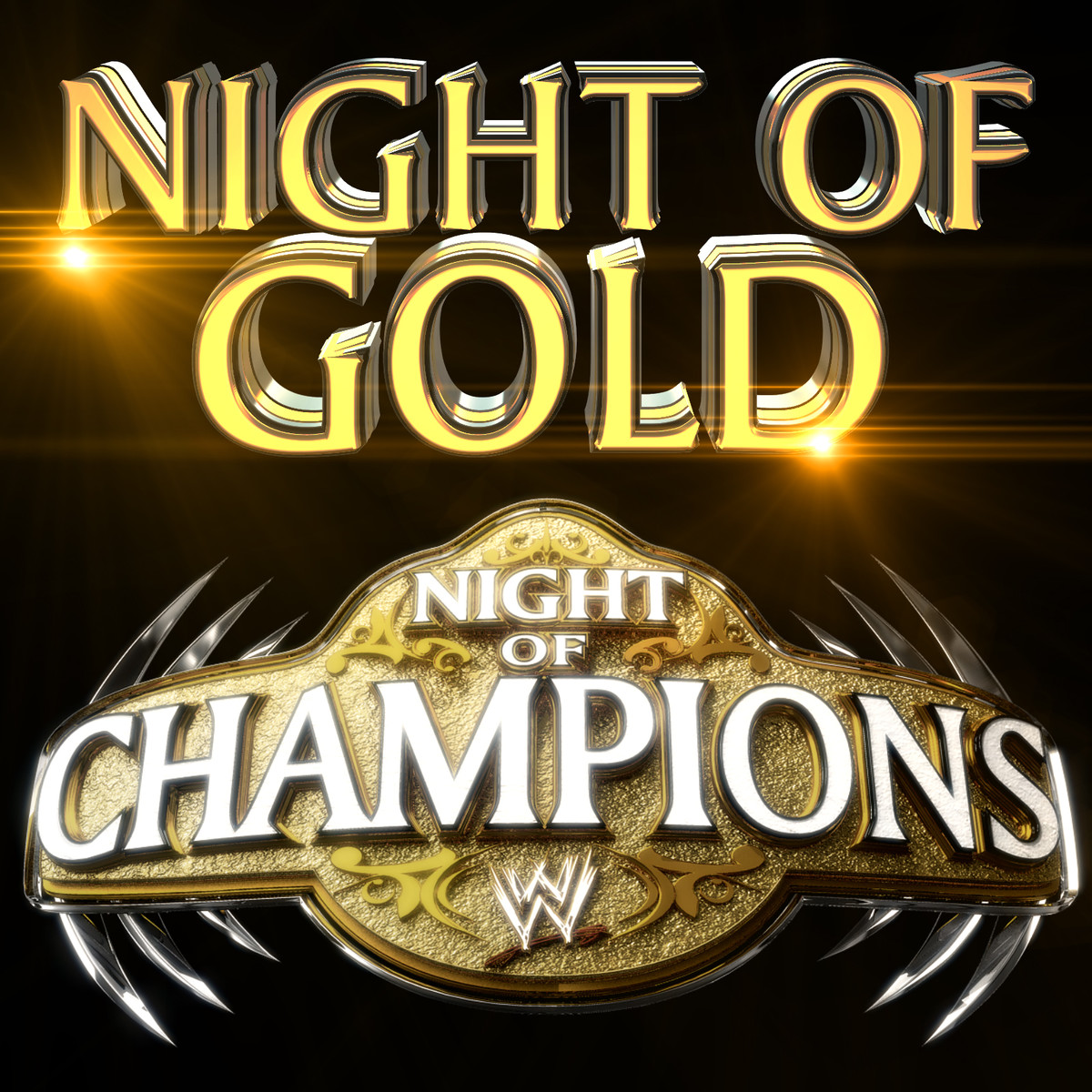 Gold night. WWE Night of Champions 2013. Golden Official. Youtube Gold.