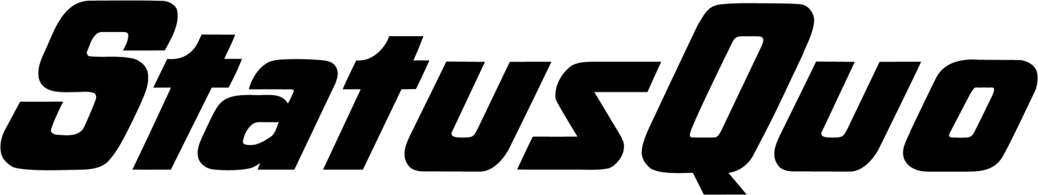 Please can anyone find the font used in status quo logo