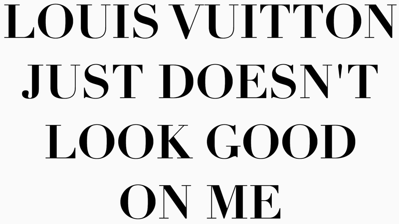 Louis Vuitton “Virgil was here” tribute - Fonts In Use