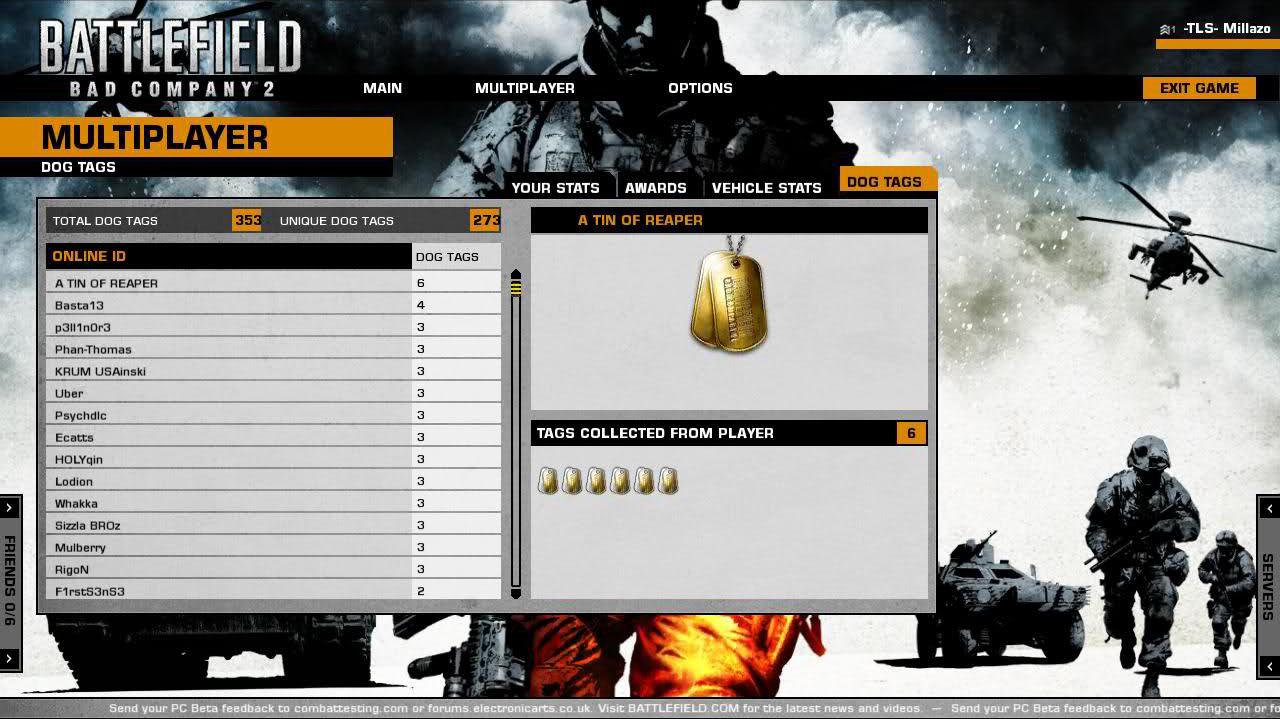 Help! BF BC2 Main Menu font!