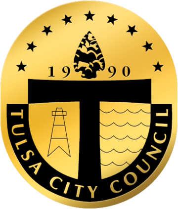 Any idea what font the words "TULSA CITY COUNCIL" are in?