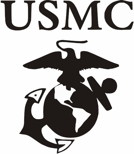 FREE USA S&H! USMC 8" x 3.5" UNITED STATES MARINE CORPS REUSABLE FONT STENCIL