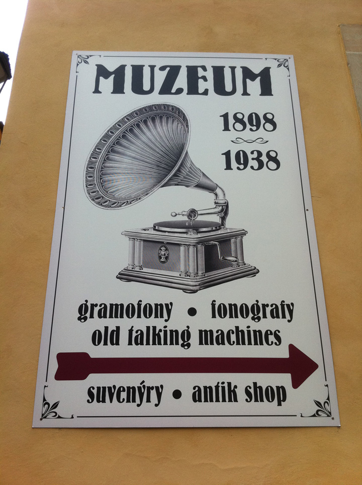 Sign in Prague
