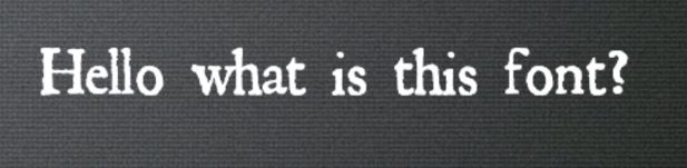 What is the name of this old-like serif font?