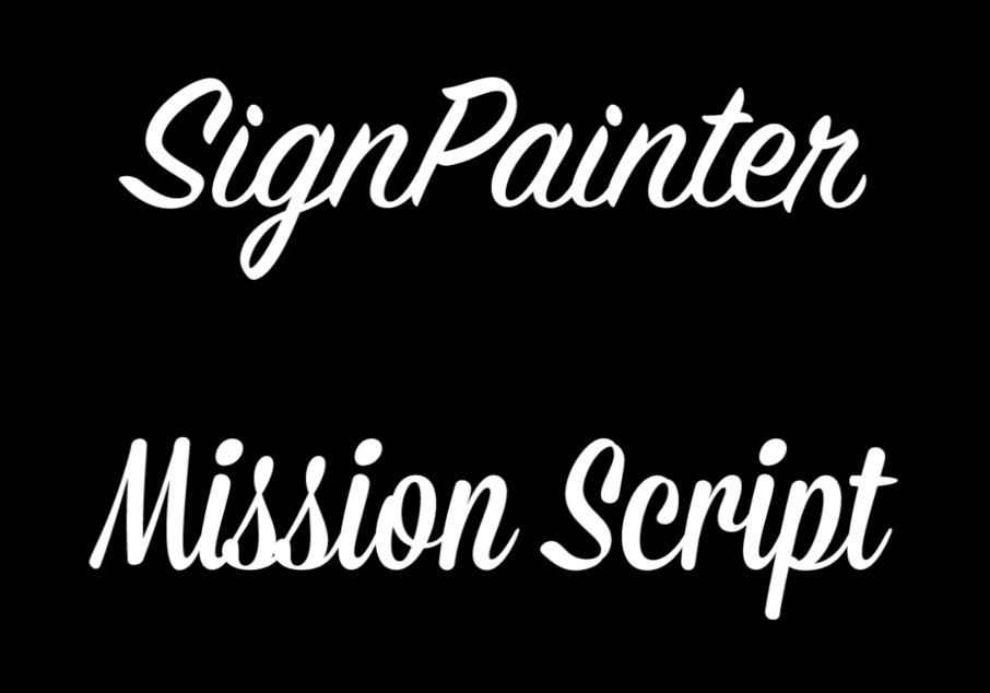 Font semibold sign painter house script Download free