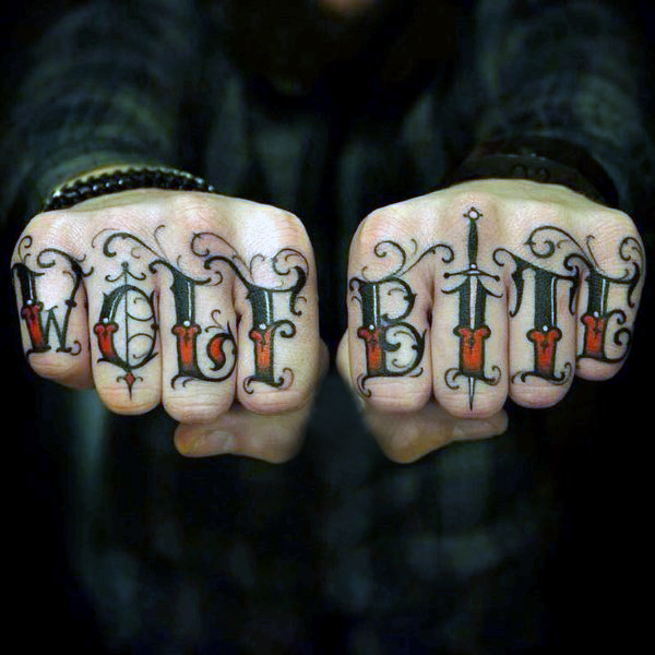 Knuckle Lettering Tattoo by Selene Ravenheart by SeleneRavenheart on  DeviantArt