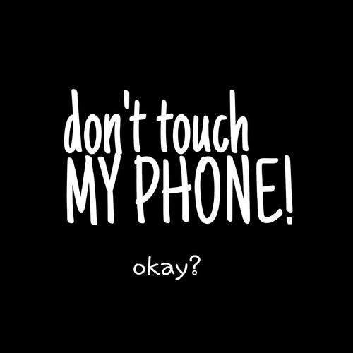 18++ Dont Touch My Phone Wallpaper Black - Bizt Wallpaper