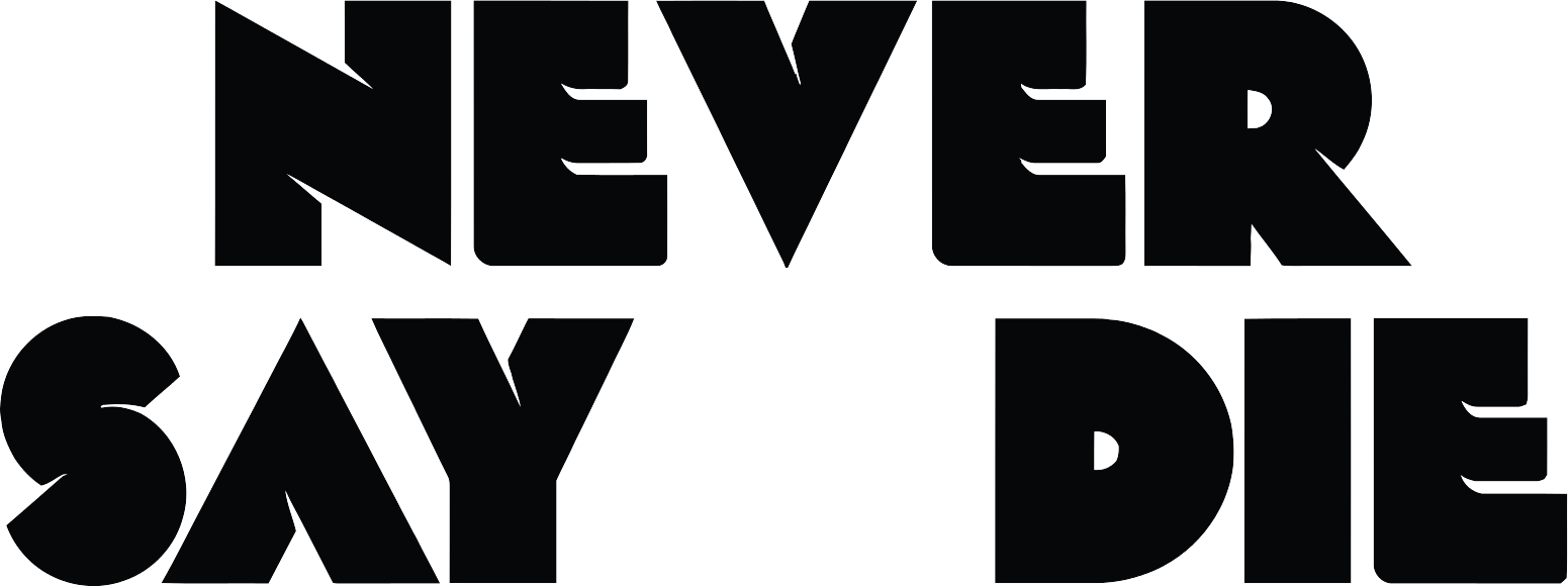 Can anyone identify this font? - Never say die logo