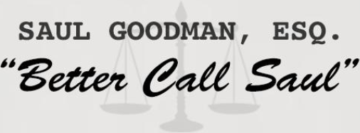 Saul Goodman Esq Font Better Call Saul Forum Dafont Com
