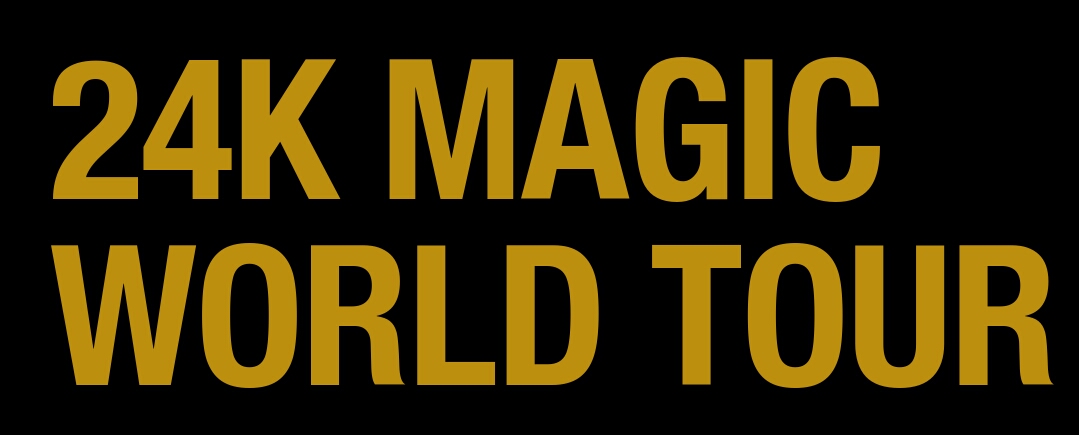 24k Magic World Tour Font