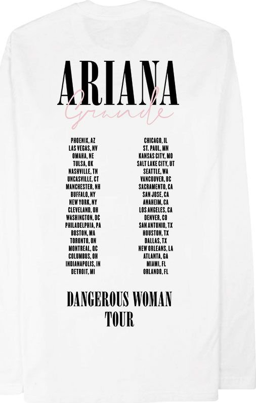 Ariana Grande Merchandise Font