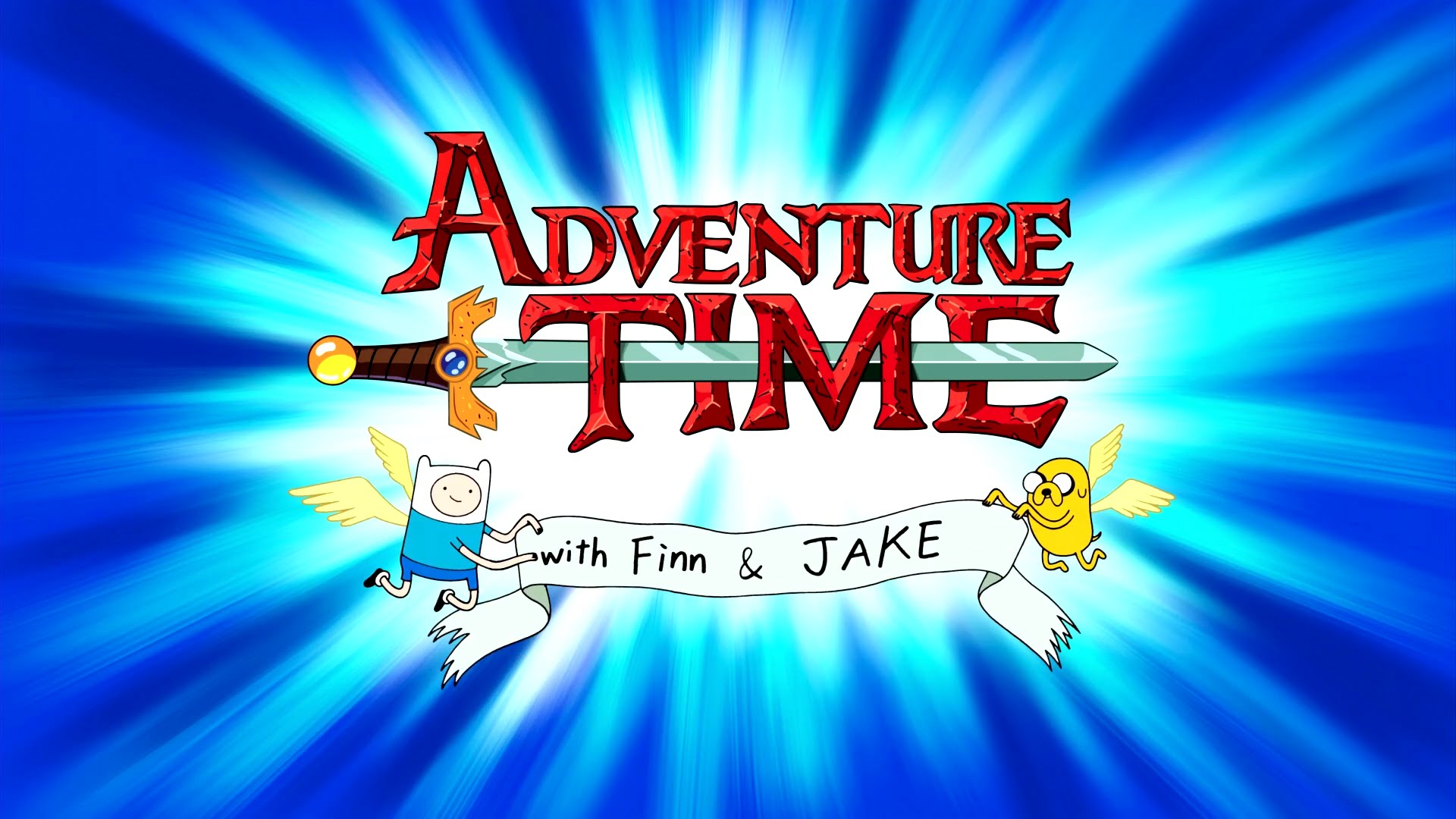 Font of "with Finn & JAKE"