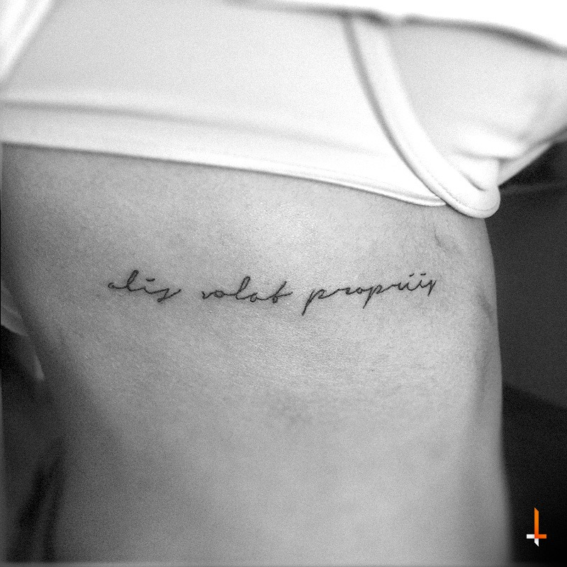 Anyone know what the font is here? Alis volat propriis - forum