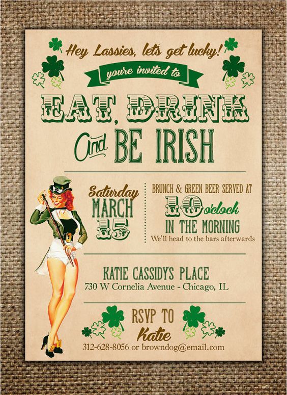 eat drink and be irish