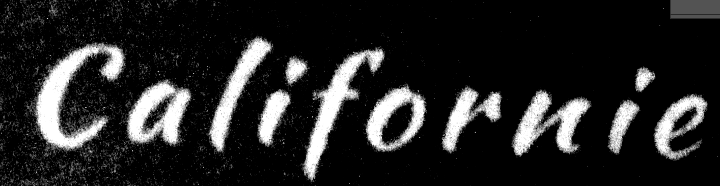 californie font please