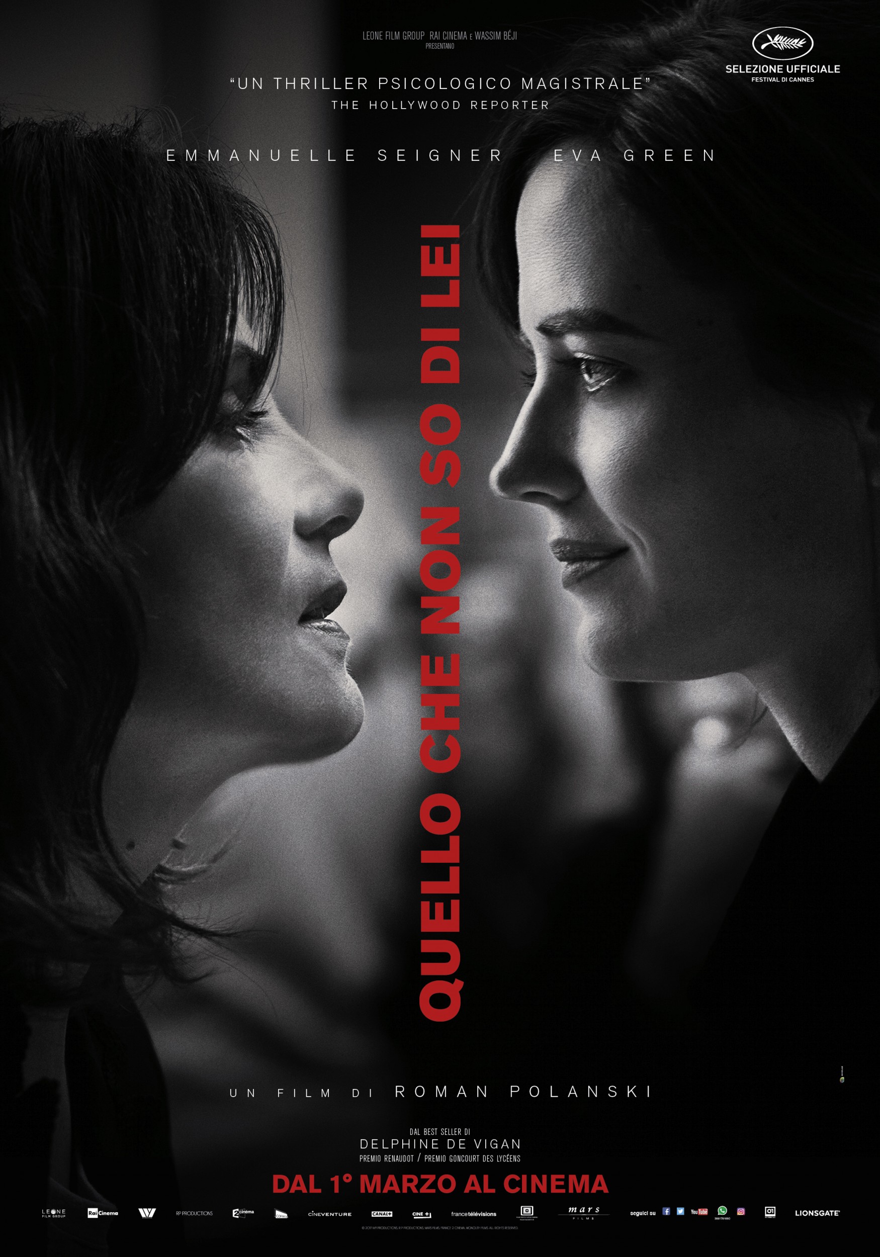 "Quello che non so di lei" text font used?